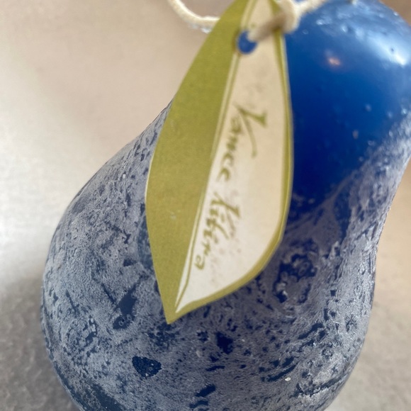 Vance Kitira Ivory Timber Pear Shaped Candle Handcrafted New W/Tag Holiday - Picture 4 of 7